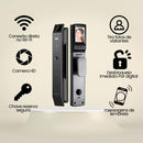 Fechadura eletrônica inteligente câmera, reconhecimento facial 3D, Digital Biométrica