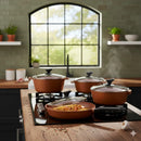 Jogo De Panelas Cookware 5 Peças Revestimento De Granito