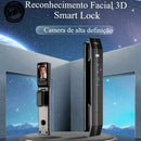 Fechadura eletrônica inteligente câmera, reconhecimento facial 3D, Digital Biométrica