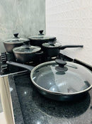 Jogo De Panelas Cookware 5 Peças Revestimento De Granito