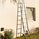 Escada Extensiva Telescopia De Alumínio De 3.8 Metros Cor Amarelo