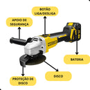 Lixadeira Esmerilhadeira 2 Baterias Angular Recarregável 21v Com Maleta e Acessórios
